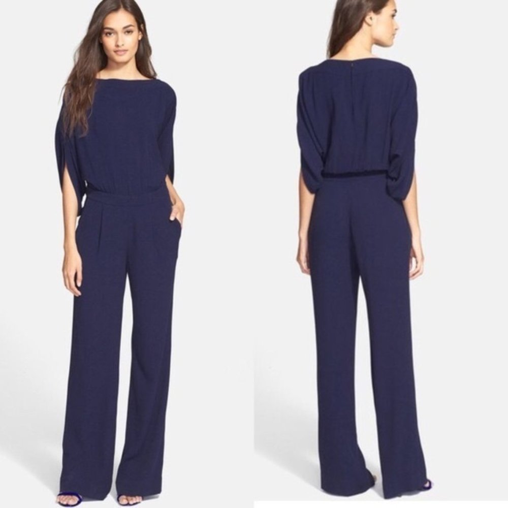 DVF Dezi Jumpsuit Midnight Sz 6